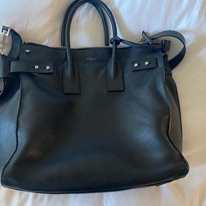ySL black calfskin bag